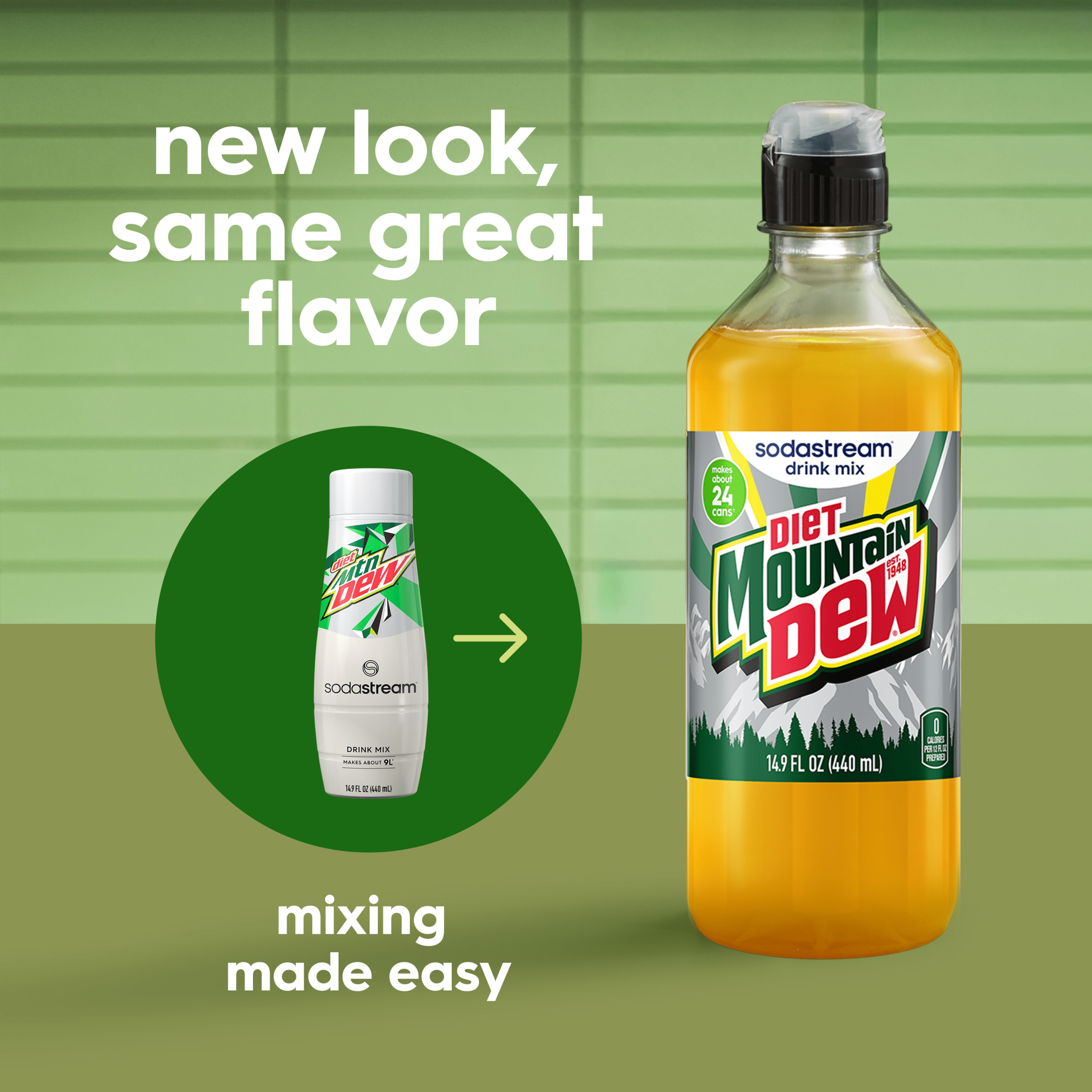 Sodastream MTN DEW Diet Drink Mix 440ml - Image 5