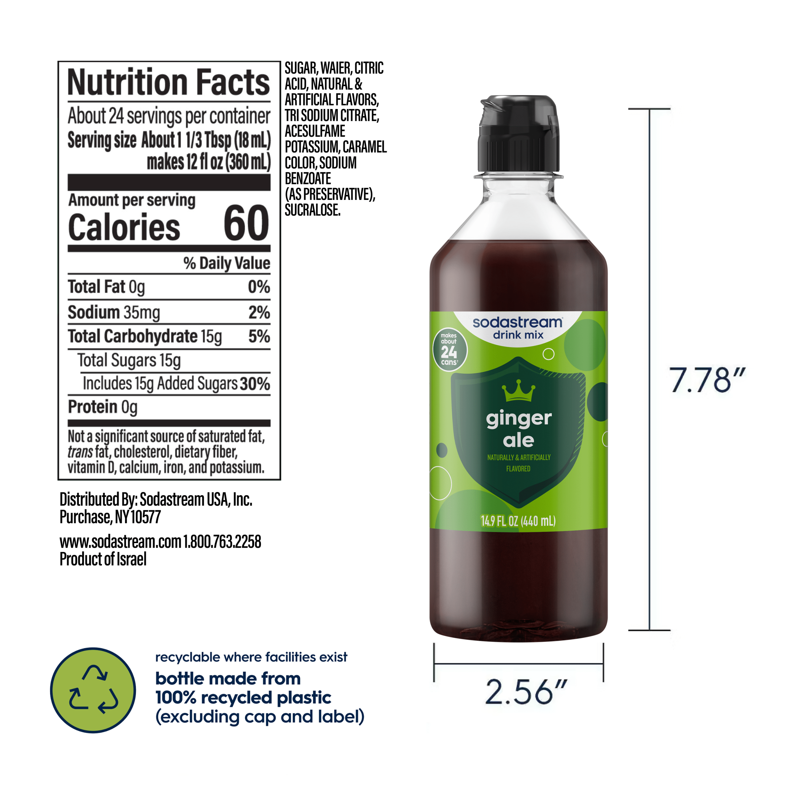 Sodastream Classics? Ginger Ale Drink Mix 440ml - Image 5
